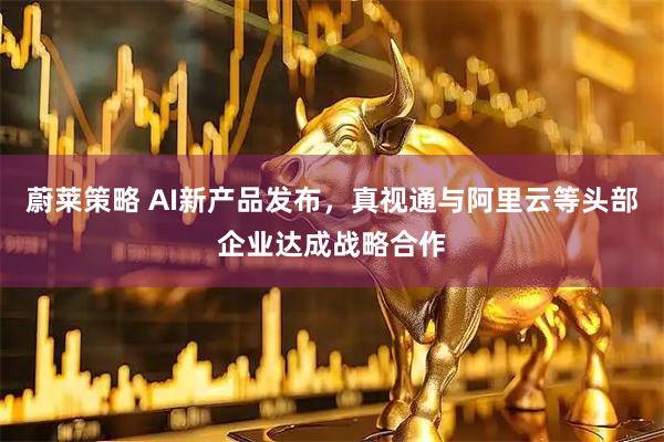 蔚莱策略 AI新产品发布，真视通与阿里云等头部企业达成战略合作